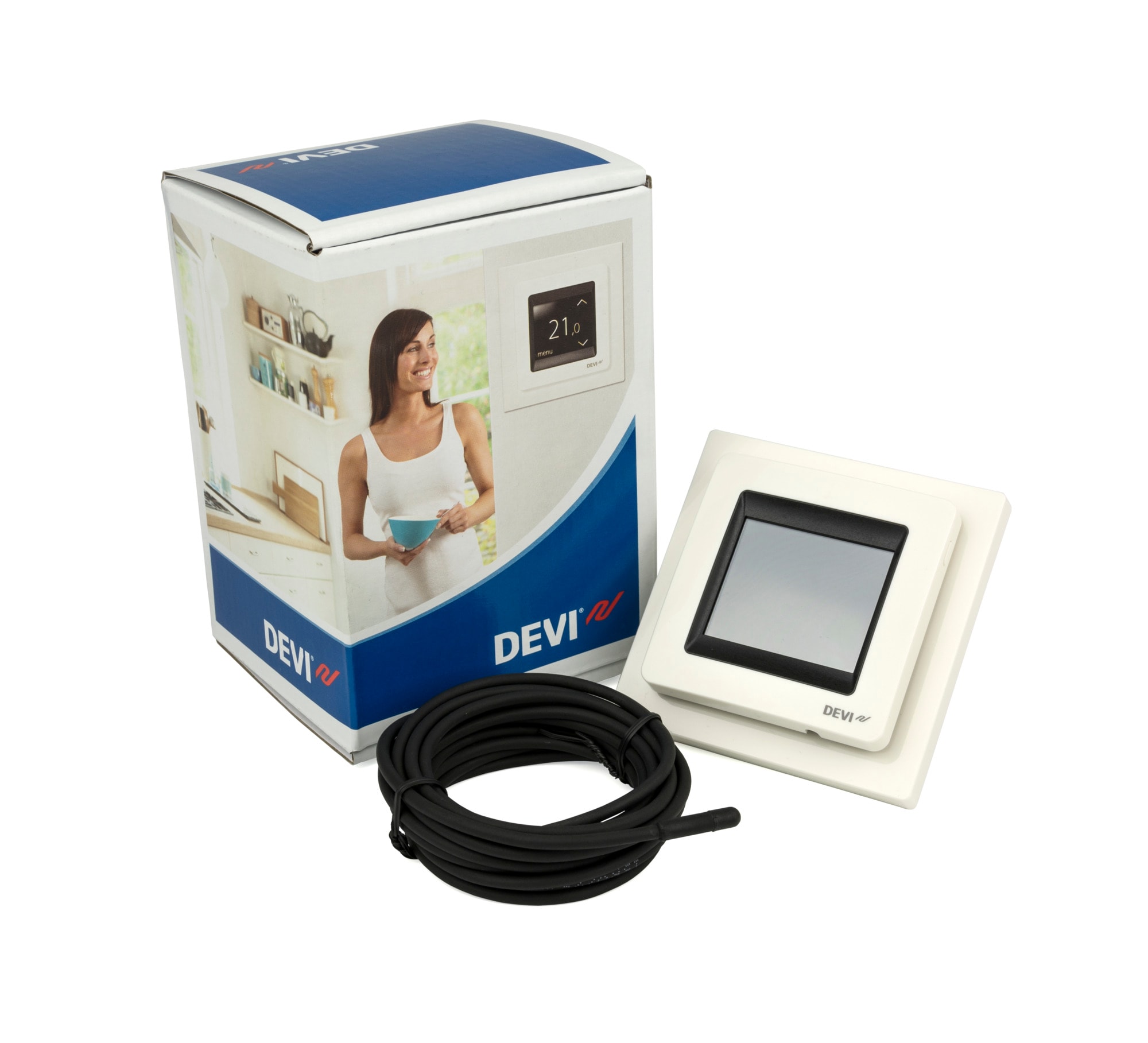 Devireg tocco termostato programmabile Bianco 140F1064
